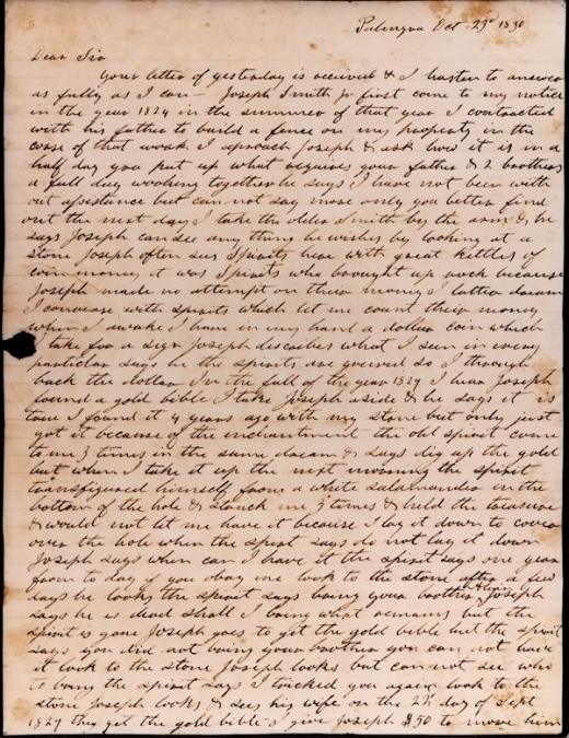 La carta de la Salamandra de Hoffmann.